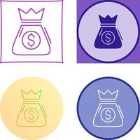 Money Bag Icon Design vector