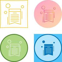 Wishlist Icon Design vector