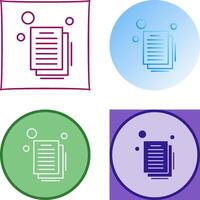 Document Icon Design vector