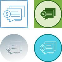 Dialog Icon Design vector