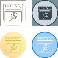 Magnifying Glass Icon Design vector