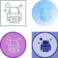 Printer Icon Design vector