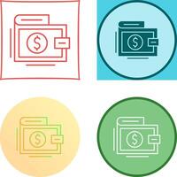 Wallet Icon Design vector