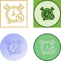 diseño de icono de reloj de alarma vector