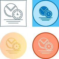 Pie Chart Icon Design vector