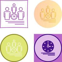 Team Management Icon Design vector