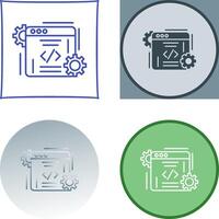 Coding Icon Design vector