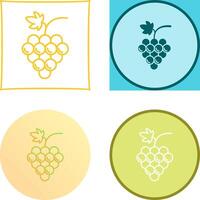 Grapes Icon Design vector