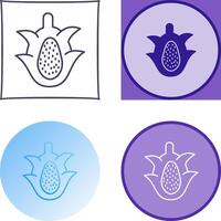 Dragon Fruit Icon Design vector