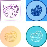 Strawberry Icon Design vector