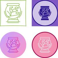 Fishbowl Icon Design vector