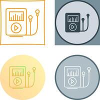 Music Player Icon Design vector