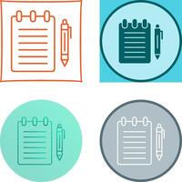 Notepad Icon Design vector