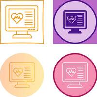 Cardiogram Icon Design vector