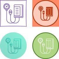 Blood Pressure Gauge Icon Design vector