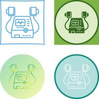 Defribillator Icon Design vector
