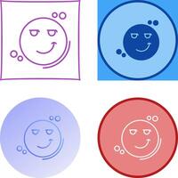 Smirk Icon Design vector