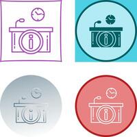 Information Desk Icon Design vector