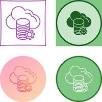 Cloud Data Icon Design vector