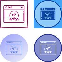 Rating Icon Design vector