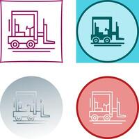 Forklift Icon Design vector