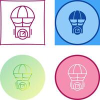 Parachute Icon Design vector
