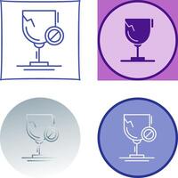 Glass Icon Design vector