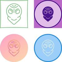 Alien Icon Design vector