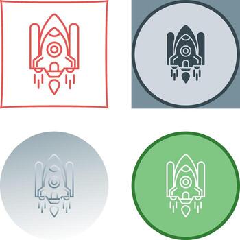 Space Shuttle Icon Design vector