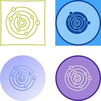 Solar System Icon Design vector