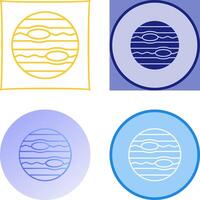 Neptune Icon Design vector
