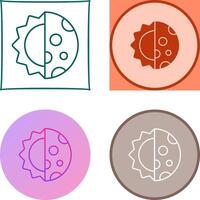 Day And Nigt Icon Design vector