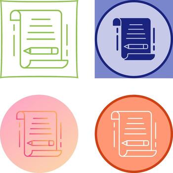 Write Icon Design vector