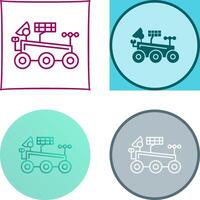 Mars Rover Icon Design vector