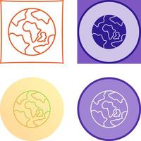 Earth Icon Design vector