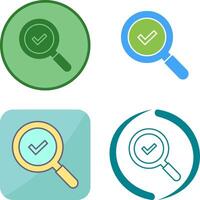 Magnifying Glass Icon Design vector