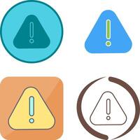 Warning Icon Design vector