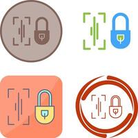 Voice Lock Icon Design vector