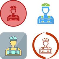 Police Man Icon Design vector