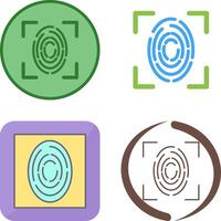 Fingerprint Icon Design vector