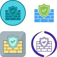 FireWall Icon Design vector