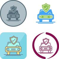 Car Protection Icon Design vector