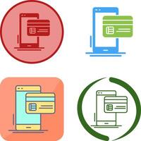 Cashless Payment Icon Design vector