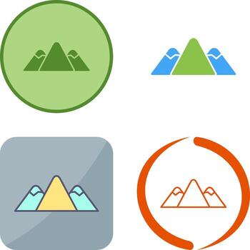 diseño de icono de montaña vector