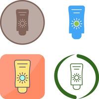 Sun Cream Icon Design vector