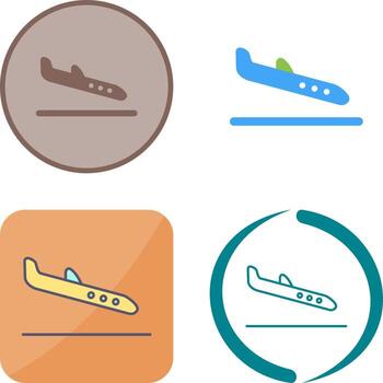 llegada icono diseño vector