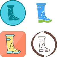 Rain Boots Icon Design vector