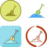 Digging Icon Design vector