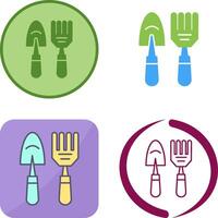 Gardening Tools Icon Design vector