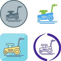 Lawn Mower Icon Design vector